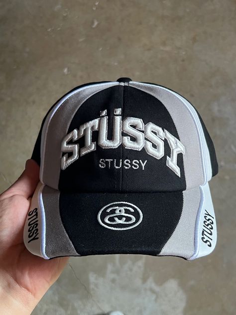 stussy streetwear mens cap Trucker Cap Design Ideas, Custom Fitted Hat, Street Wear Hats, White Cap Outfit, Stussy Hat, Stussy Accessories, Stussy Cap, Streetwear Beanie, Cap Aesthetic