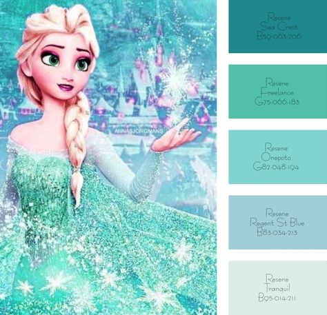 #frozen colour palette Frozen 2 Color Scheme, Disney Princess Color Scheme, Frozen Colour Palette, Frozen 2 Color Palette, Disney Pallete, Disney Palette, Colour Wheel, Disney Colors, Color Wheel