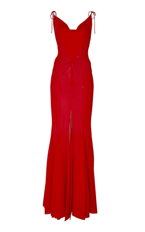 Cowl Neck Gown, Dress Moda Operandi, Rich Fashion, Happy Clothes, Alessandra Rich, Gala Dresses, Glam Dresses, Dope Outfits, Party Fashion