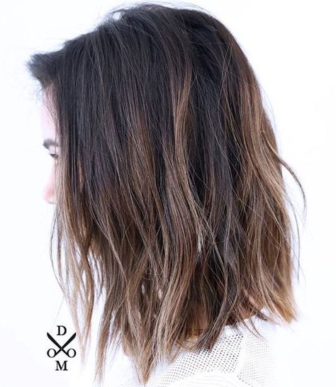 Shaggy Straight Cut Lob 2025 Haircut, Balayage Lob, January 2025, Brunette Balayage Hair, Lob Haircut, Balayage Hair Blonde, Short Straight Hair, Haircuts Straight Hair, Brown Highlights