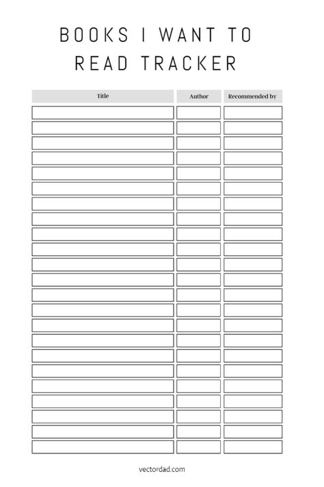 Reading Progress Tracker, Book Wishlist Template, Year In Pixels Ideas, To Read List Template, Book Tracker Printable Free, Book Tracker Ideas, Book List Template, Reading Log Printable Free, Books To Read Tracker