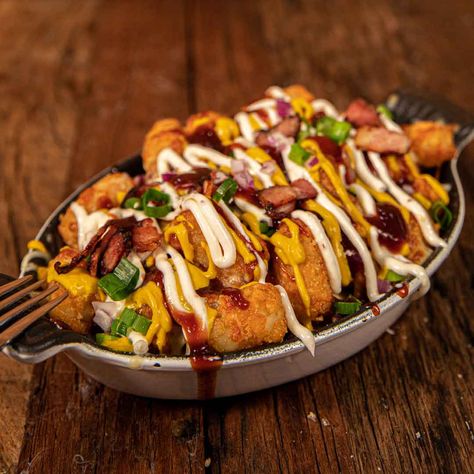 Loaded Potato Gems with Bacon Potato Gems Recipes, Potato Gems, Recipes Sides, Large Fries, Bacon Potato, Loaded Potato, Hearty Dinner, Dinner Inspiration, How To Cook Potatoes