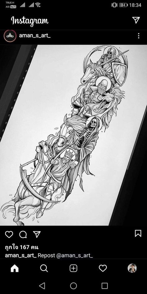 Four Horsemen Of The Apocalypse Tattoo, Apocalypse Tattoo, Mangas Tattoo, Egyptian Tattoo Sleeve, Knight Tattoo, Full Arm Tattoos, Cool Arm Tattoos, Forearm Tattoo Design, Religious Tattoos