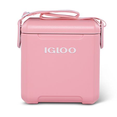 We brought carefree back! With the Tag Along Too cooler, we put a modern twist on an Igloo classic. Designed with more style and ease than ever, this cube cooler comes in a rainbow of fun colors and features a stylish, adjustable strap for hands-free carrying. Size: 11 Qt.  Color: Pink. Cool Cube, Sports Drink Bottle, Adventure Signs, Ice Chest Cooler, Igloo Cooler, Picnic Style, Ice Chest, Sports Drink, Custom Branding