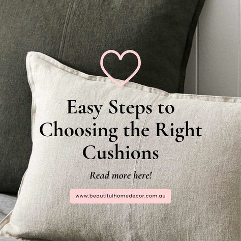 If you're not sure how to choose and style your scatter cushions, we share some cushion styling tips with you. Remember to also experiment with different fabrics, such as faux fur, natural soft linens, warm knits, cool cotton, or velvet cushion styles, to add texture and variety to your home decorating For more Cushion Styling Tips read here : https://www.beautifulhomedecor.com.au/blogs/home-decorating-tips-and-ideas/how-to-choose-and-style-scatter-cushions #cushionlove #homedecoratingmum ... Cushion Styling, Home Decor Australia, Velvet Cushions, Styling Tips, Home Decorating, Scatter Cushions, Different Fabrics, Decorating Tips, Easy Step