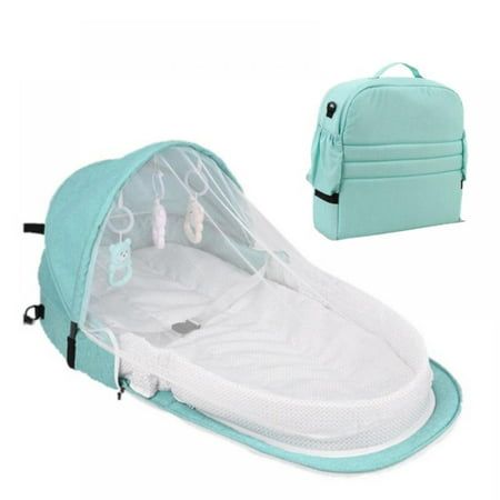 Product Specification: Item Type: Baby Portable Backpack Bed Material(bed): Cotton Material(backpack): Flax Material(toy): ABS Eco-friendly Plastic Color: Red,Blue,Grey Age: 0-1 year old Occasion: All Occasions Pattern: Solid Features: Portable Size(bag): 45*12*40cm/17.72"*4.72"*15.75" Size(unfolding): 95*45cm/37.40"*17.72" Description: 1. Safety materials. Our baby tent beds use certified non-toxic, lead-free materials that are safe for babies. 2. Save space. This baby tent can be folded up, ve Portable Baby Cribs, Baby Travel Bed, Newborn Bassinet, Portable Baby Bed, Baby Tent, Travel Bassinet, Portable Bassinet, Portable Bed, Baby Backpack