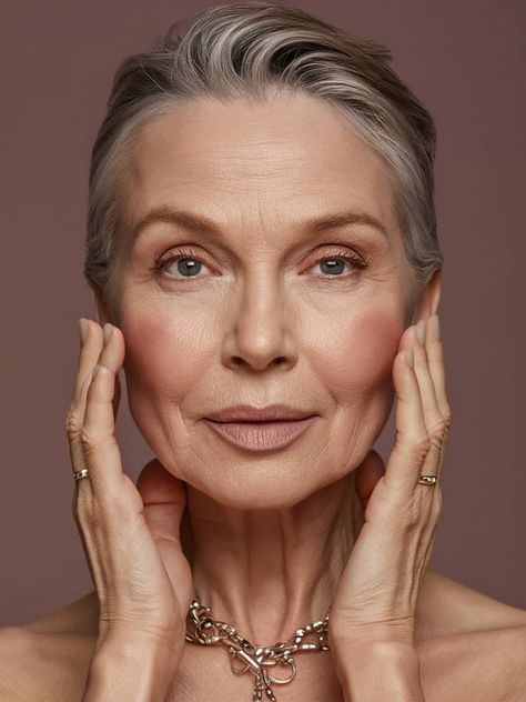 Older women can redefine their glow with tailored contouring techniques; discover how in this essential guide. Steps Makeup, How To Contour Your Face, Full Makeup Tutorial, Contouring Techniques, Face Contouring Makeup, Contour Face, Contouring Makeup, How To Contour, Makeup Tips For Older Women