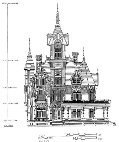 Gothic Mansion Floor Plan, Gothic Floor Plans, Victorian Mansion Floor Plans, Gothic Victorian House Plans, Victorian Floor Plans, Old Victorian Mansions, Carson Mansion, Old Mansions Interior, Mansion Plans