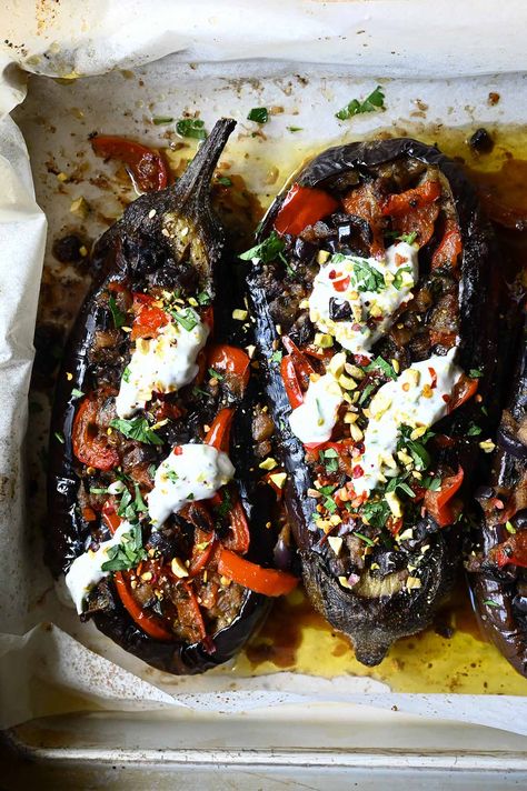 Greek Stuffed Eggplant Recipes, Stuffed Aubergine Vegetarian, Lebanese Stuffed Eggplant, Stuffed Aubergine Recipe, Low Carb Middle Eastern Recipes, Lebanese Vegetable Recipes, Indian Eggplant Recipes Simple, Lebanese Eggplant Recipes, Middle Eastern Eggplant Recipes