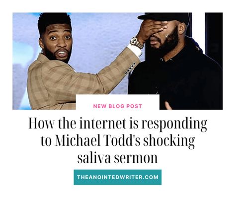 How the internet is responding to Michael Todd shocking saliva sermon Transformation Church, Mike Todd, Sunday Sermons, Michael Todd, Published Author, Hot Topics, The Vision, Emotional Healing, Her. Book