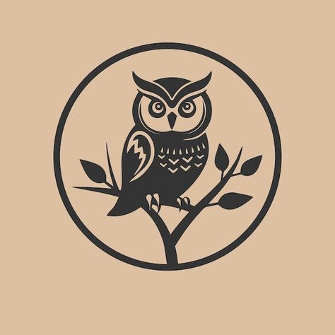 Hang Board, Owl Icon, Owl Logo Design, Simple Owl, Animals Logo, Owl Graphic, Cartoon Owl, Owl Vector, Animal Vector