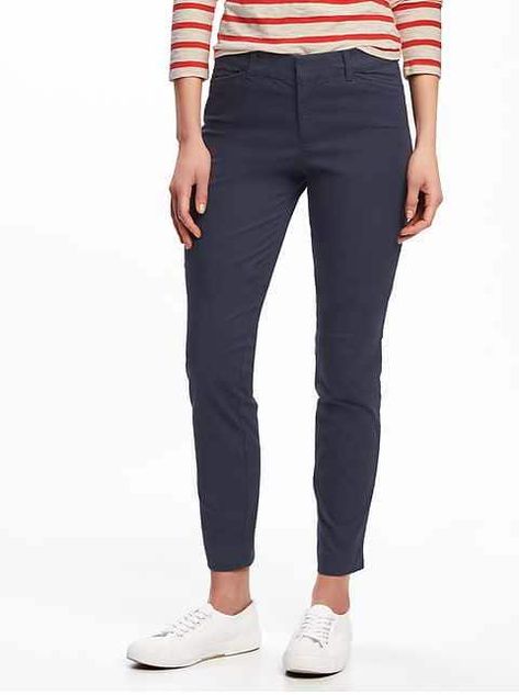 Women:Pants | Old Navy Womens Chinos, Spring Work Outfits, Wear To Work Dress, Pixie Pants, Golf Outfits Women, Chino Pants, Work Outfits Women, Blue Pants, Navy Pants