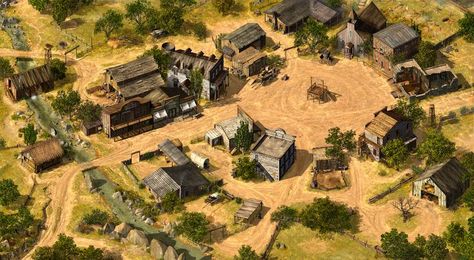 Wild West Games, James Griffin, West Map, Old Western Towns, Game Level Design, Binding Of Isaac, Isometric Map, Landscape City, The Binding Of Isaac