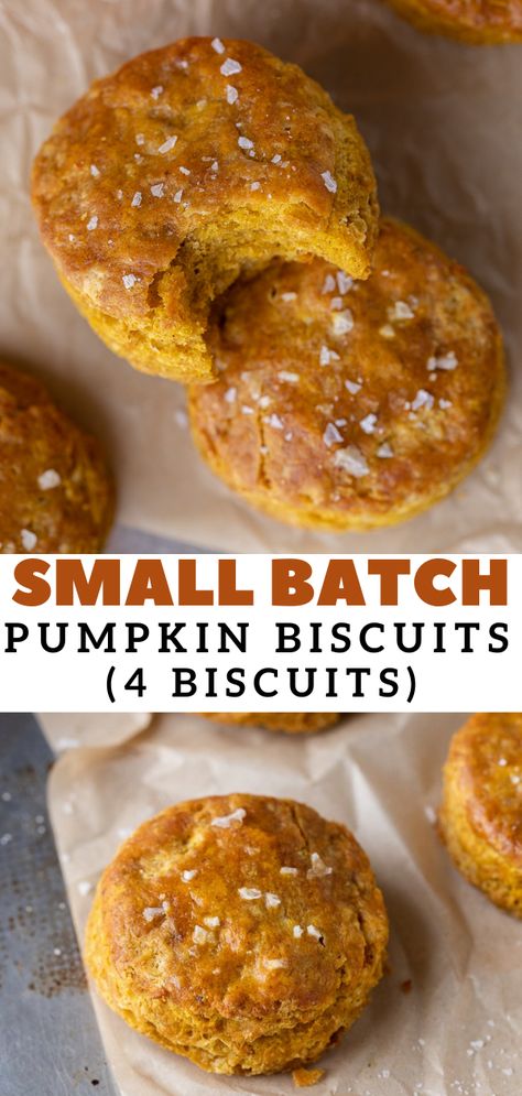 Pumpkin Biscuits Recipe, Biscuits For Two, Pumpkin Biscuits, Lifestyle Of A Foodie, Small Batch Baking, Pumpkin Dessert, Seasonal Recipes, Easy Pumpkin, Bread Recipes Homemade