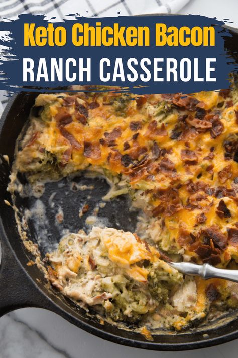 Elevate Your Dinner Game with Our Delectable Keto Chicken Bacon Ranch Casserole! Enjoy a savory blend of tender chicken, crispy bacon, and velvety ranch, all in a low-carb delight. Try out this hassle-free recipe for a scrumptious and guilt-free meal tonight. #KetoCasserole #ChickenBaconRanch #LowCarbDeliciousness #EasyKetoDinner #HealthyComfortFood Keto Chicken Bacon Ranch Casserole, Keto Chicken Bacon Ranch, Casserole With Broccoli, Keto Chicken Bacon, Chicken Bacon Recipes, Kasey Trenum, Bacon Ranch Casserole, Bacon Broccoli, Ranch Casserole