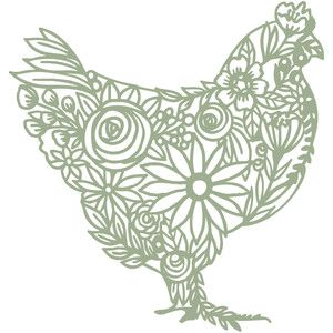 Silhouette Design Store - Search Designs : 288630 Embroidery Tshirt Ideas, Chicken Silhouette, Floral Chicken, Chicken Svg, Ideas Embroidery, Embroidery Tshirt, Animal Svg, Chicken Art, Tshirt Ideas