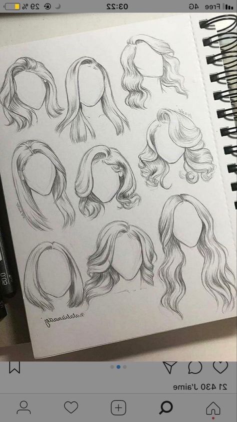 A Drawing, Notebook, Iphone, Hair Styles, Drawings, Hair