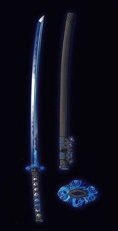 Katanas Fantasy Art, Cybernetic Arm, Ninja Art, Types Of Swords, Fantasy Props, Samurai Art, Cool Swords, Samurai Swords, Cool Knives