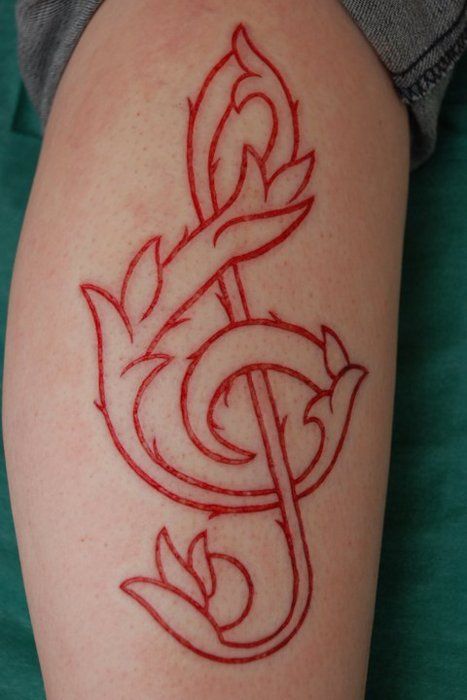 scarification. This is beautiful. Crazy Dreams, Music Notes Tattoo, Light Tattoo, Note Tattoo, Tattooed Women, 4 Tattoo, Music Tattoo, Body Modification, Music Tattoos