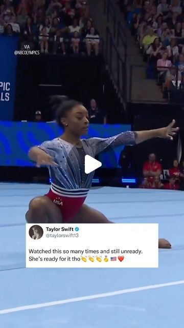 Yahoo Sports on Instagram: "Taylor Swift had to show some love after Simone Biles performed her floor routine to “...Ready for It?” 🤝 (via @nbcolympics)" Simone Biles Instagram, Instagram Taylor Swift, Simone Biles, Taylor Swift, Swift, Flooring, Sports, On Instagram, Instagram