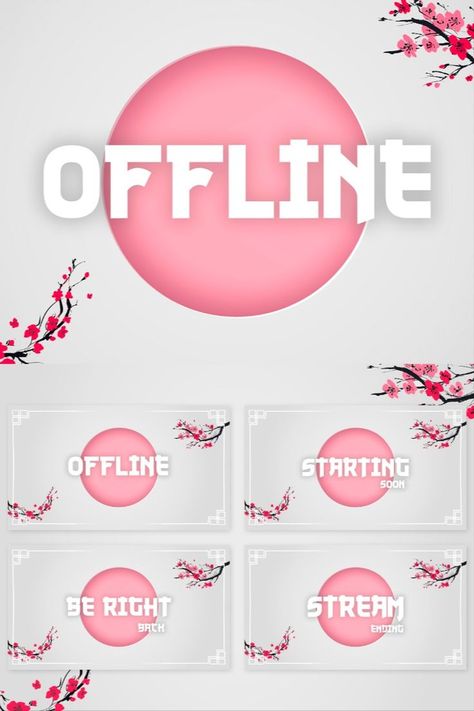 sakura twitch overlay Sakura Trees, Twitch Overlay, Sakura Tree, Pastel Hues, Cherry Blossoms, Soft Pastel, Cherry, Pastel, Design