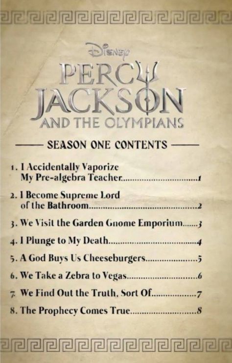 Percy Jackson Episode Names, Percy Jackson Series, Pjo Series, Zio Rick, Jackson Walker, The Olympians, Seaweed Brain, Wise Girl, Percy Jackson Memes