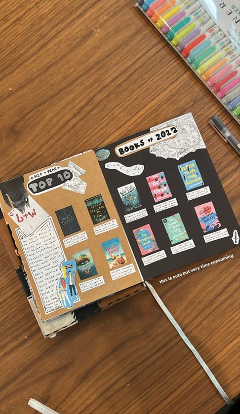 Senior Year Scrapbook, Book Review Journal, Book Reading Journal, Memory Journal, Art Journal Therapy, Bullet Journal Design Ideas, Diary Ideas, Bullet Journal Art, Journal Aesthetic