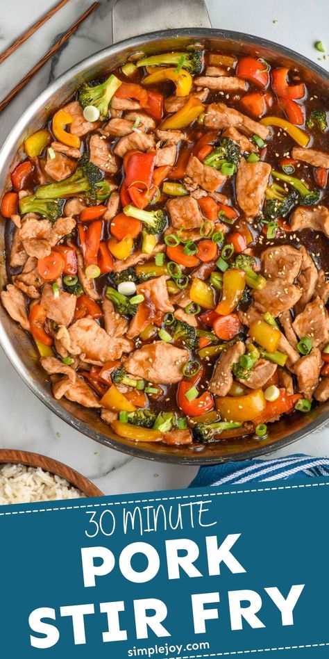 Keto Pork Stir Fry Recipes, Pork Chop Stir Fry Recipes, Pork Stir Fry Recipes Easy, Pork Stir Fry Sauce, Pork And Broccoli Stir Fry, Asian Pork Recipes, Korean Meals, Fried Pork Tenderloin, Corner Stove