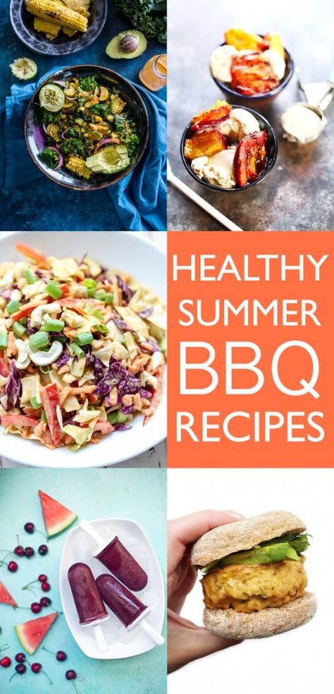 Healthy Summer BBQ Recipes Healthy Cookout, Summer Barbecue Food, Healthy Barbecue, Healthy Bbq, Primal Living, Memorial Day Foods, Bbq Cookout, Summer Bbq Recipes, Bbq Recipe