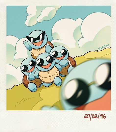 Squirtle Squad, Pokemon Painting, Pokemon Poster, Pokemon Backgrounds, Cute Pokemon Pictures, Pokémon Master, Cute Pokemon Wallpaper, Pokemon Drawings, Pokemon Fan Art