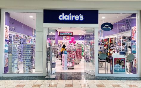 Claire's - The Gardens Mall Claires Store Aesthetic, Claires Store, Claires Ear Piercing, Shopping Vibes, Cute Background For Zepeto, Mall Ideas, Summer Nostalgia, Garden Mall, 2000s Baby