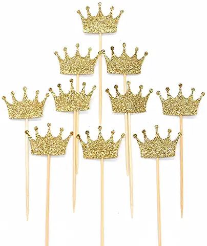 Crown Cake Topper Printable, Boutique Patisserie, Crown Cupcake Toppers, Crown Cake Topper, Crown Cupcakes, Retro Invitation, Princess Cupcake Toppers, 20th Birthday Party, Girls Party Decorations