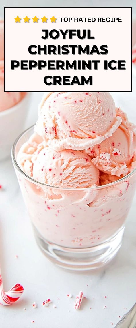 Image for Christmas Peppermint Ice Cream Christmas Ice Cream Flavors, Peppermint Ice Cream Dessert, Condensed Milk Ice Cream, Peppermint Dessert, Christmas Ice Cream, Peppermint Ice Cream, Christmas Peppermint, Festive Desserts, Flavor Ice