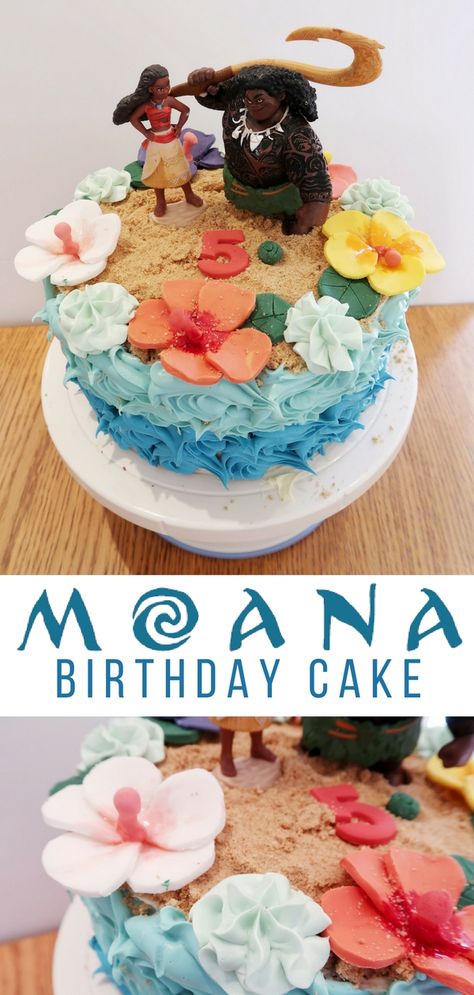 Moana Cake tutorial - how to make a Moana themed birthday cake Diy Moana Cake, Aesthetic Moana, Moana Quotes, Moana Cakes, Moana Wallpaper, Moana Aesthetic, Cakes Disney, Cakes Graduation, Moana Birthday Cake