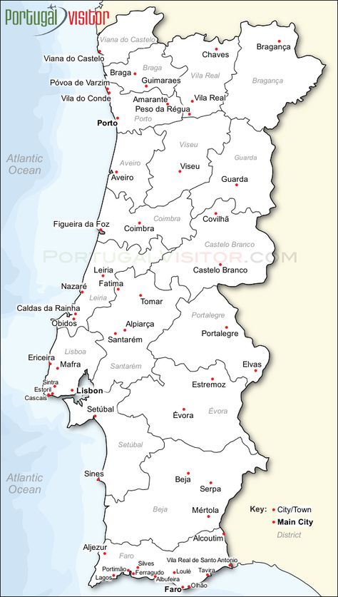 Portugal map Portugal Map Illustration, Traveling Portugal, Map Of Portugal, Beer Map, Lisbon Map, Portugal Map, Portugal Cities, Map Of Spain, Portugal Vacation