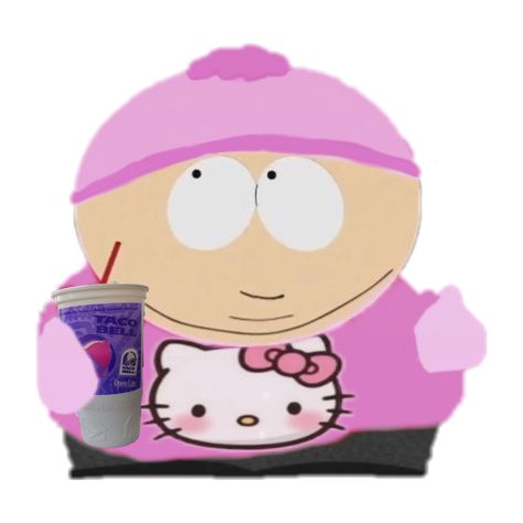 Cartman Reaction Pic, Cartman Cute, South Park Hello Kitty Icons, Cartman Aesthetic, Cupid Cartman, Eric Cartman Hello Kitty, Eric Cartman Pfp, Southpark Aesthetic, South Park Hello Kitty