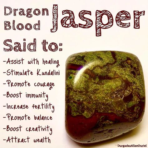 3,094 gilla-markeringar, 74 kommentarer - Durgadas Allon Duriel (@durgadasallonduriel) på Instagram: "The crystal of the week is Dragon Blood Jasper. ☺️ I would love to know if you've had significant…" Bloodstone Meaning, Dragons Blood Jasper, Healing Crystals Meanings, Earth Gift, Dragon Blood, Crystals Healing Properties, Spiritual Crystals, Herbal Magic, Gemstone Meanings