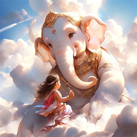 Baby Neck Float, Photos Of Ganesha, Paintings Beautiful, Ganesh Lord, Ganesh Art Paintings, Shri Ganesh Images, Baby Ganesha, Navratri Images, Lord Krishna Hd Wallpaper