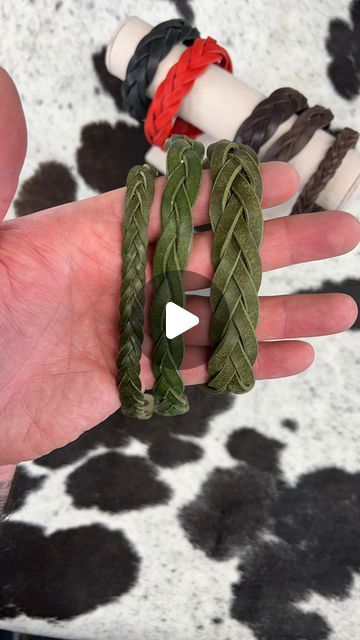 Foolish Pride Leather Craft on Instagram: "You keep liking them I'll keep making them
using thinner strands for this braided bracelet makes it more difficult for my sausage fingers but the result is worth it 

#leatherbracelet #leatherbracelets #braids #braiding #braidedleather #handmadeleather" Sausage Fingers, Braided Bracelet, Braided Leather, Worth It, Leather Craft, Bracelet Making, Leather Handmade, Leather Bracelet, Braids