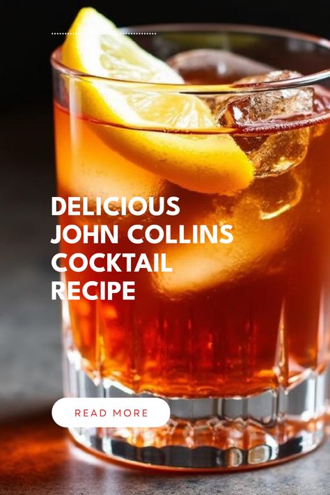 If you’re looking for an easy and refreshing cocktail recipe, the John Collins is here to save the day! This classic highball option comes from the legends of the 19th century and is perfect for summer gatherings or casual evenings at home. All you need are some simple ingredients and a little bit of mixing. The bright flavors of gin, lemon juice, sugar, and club soda come together to create a drink that’s both delightful and fun. Get ready to impress your friends and enjoy every sip of this iconic cocktail! John Collins Cocktail, Paradise Cocktail, Iced Tea Cocktails, Collins Cocktail, Gin Lemon, John Collins, Refreshing Summer Cocktails, Hotel In London, Refreshing Cocktail