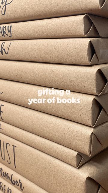 A Year Of Books Gift, Book For Each Month Gift, 12 Months Of Books Gift, Book A Month Gift, Thrifted Christmas Gifts, Thrifted Gifts, Thrift Gifts, In Law Christmas Gifts, Law Christmas