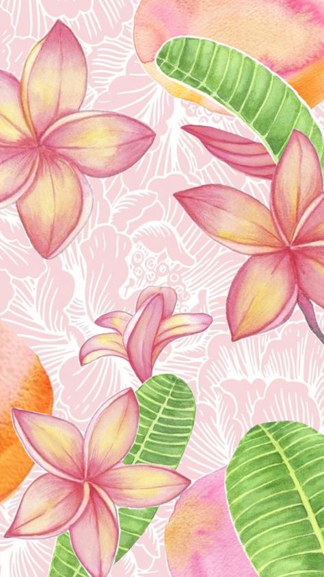 pink flowers banana leaves green jungle flowers pink yellow orange background wallpaper nature cute aesthetic pink girly core Yellow Orange Background, Girly Core, Pink Floral Background, Jungle Flowers, Green Jungle, Wallpaper Nature, Banana Leaves, Flowers Pink, Aesthetic Pink