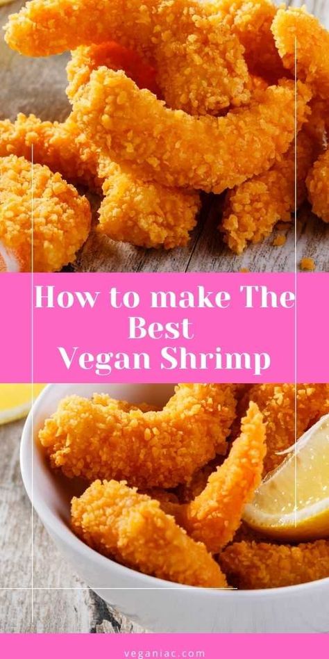 Vegan Shrimp And Grits, Vegan Shrimp Recipes, Vegan Seafood Boil, Vegan Fish Recipes, Dinner Recipes Rice, Vegan Calamari, Seafood Cravings, Vegan Seafood, Vegan Shrimp