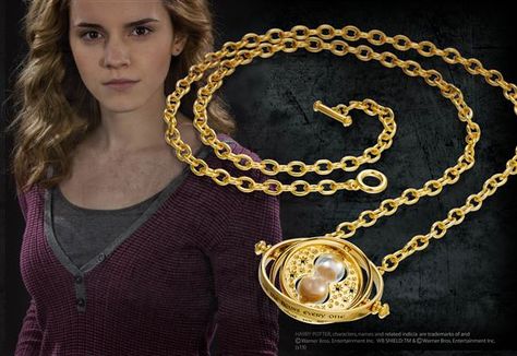 Time-Turner Special Edition at noblecollection.com Hermione Granger Time Turner, Deathly Hallows Necklace, Time Turner Necklace, Harry Potter Necklace, Harry Potter Charms, Harry Potter Glasses, Time Turner, Lightning Bolt Necklace, Harry Potter Jewelry