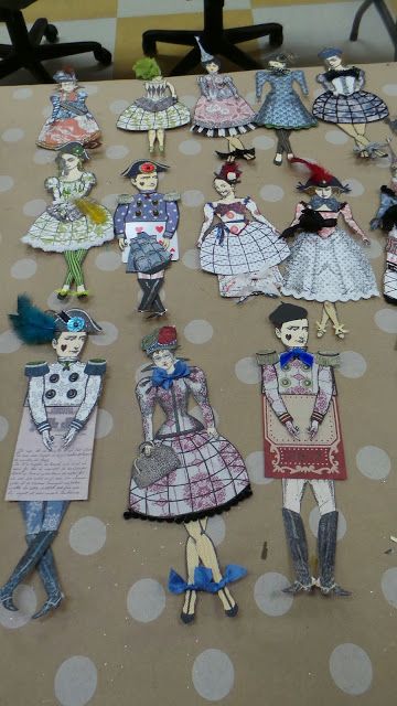 Character Construction, Assemblage Art Dolls, Paper Crown, Paper Engineering, Paper Puppets, Paper People, Paper Collage Art, Paper Crowns, Fantasy Art Dolls