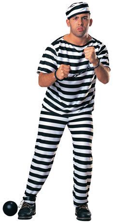 Rubie's Prisoner Adult Costume, Medium Orange Large Police Officer Costume, Prisoner Costume, Black And White Hats, Costume Themes, Fantasias Halloween, Mens Halloween Costumes, Adult Halloween Costumes, Costume Shop, Fancy Dress Costumes