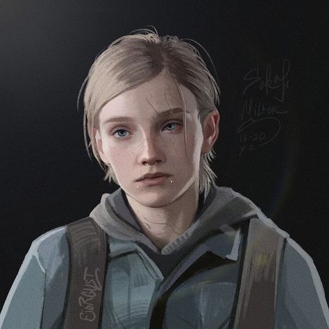 Tlou Concept Art, Tlou Concept, Arte Zombie, Apocalypse Character, Sarah Miller, Sara Miller, The Last Of Us2, Art Style Inspiration, Quick Sketch