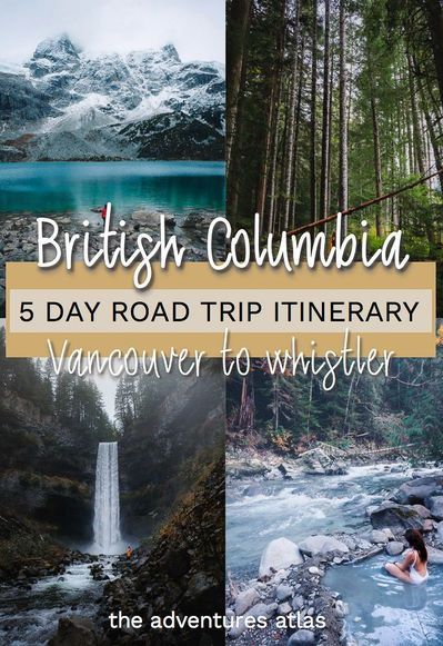 Road trip Vancouver to Whistler in British Columbia using this 5-day travel itinerary, featuring the best hiking spots, hot springs, and waterfalls. #britishcolumbiaroadtrip #britishcolumbiatravel #vancouvercanada #vancouvertowhistlerroadtrip #hikesnearvancouver 5 Days In British Columbia, British Colombia Travel, British Columbia National Parks, Camping In British Columbia, British Columbia Camping, Sechelt British Columbia, Travel British Columbia, Vancouver Island Road Trip, Columbia Itinerary