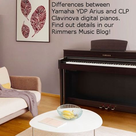 Differences Between Yamaha YDP Arius And Yamaha CLP Clavinova Digital Pianos Explained. Upright Grand Piano, Yamaha Clavinova, Yamaha Digital Piano, Yamaha Piano, Music Space, Baby Grand Pianos, Piano Room, Electric Piano, Digital Piano