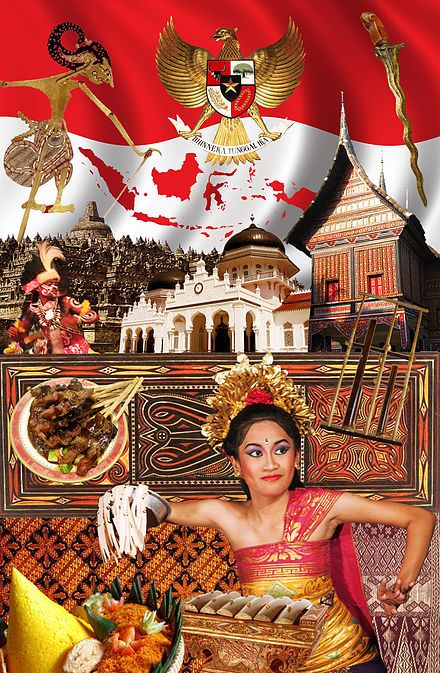 Budaya Indonesia - Wikipedia bahasa Indonesia, ensiklopedia bebas Independence Day Greeting Cards, Independent Day, Hut Ri, Ankle Bracelets Diy, Indonesian Art, 17 Agustus, Dutch East Indies, Hindu Culture, Cultural Identity